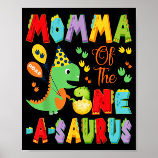 Mama des Rookie-Jungen zum 1. Geburtstag Baseball Poster