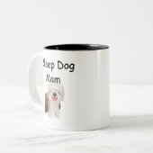Mama des Schafhundes Kaffee Tasse (Vorderseite Links)
