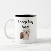 Mama des Schafhundes Kaffee Tasse (Links)