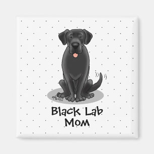 Mama des Schwarzen Labors (Labrador Retriever Mama Magnet