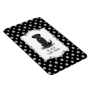 Mama des Schwarzen Labors (Labrador Retriever Mama Magnet