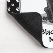 Mama des Schwarzen Labors (Labrador Retriever Mama Mousepad (Ecke)