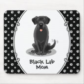 Mama des Schwarzen Labors (Labrador Retriever Mama Mousepad (Vorne)