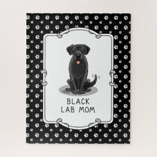 Mama des Schwarzen Labors (Labrador Retriever Mama Puzzle