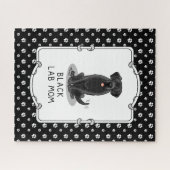 Mama des Schwarzen Labors (Labrador Retriever Mama Puzzle (Horizontal)