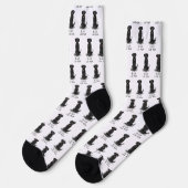 Mama des Schwarzen Labors (Labrador Retriever Mama Socken (Linkes Detail)