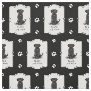 Mama des Schwarzen Labors (Labrador Retriever Mama Stoff