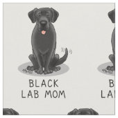 Mama des Schwarzen Labors (Labrador Retriever Mama Stoff (Nahaufnahme)