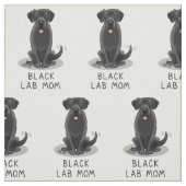 Mama des Schwarzen Labors (Labrador Retriever Mama Stoff (Muster)