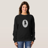 Mama des Schwarzen Labors (Labrador Retriever Mama Sweatshirt (Vorne ganz)