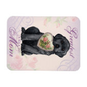 Mama des schwarzen Labors Magnet (Horizontal)