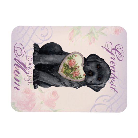Mama des schwarzen Labors Magnet (Horizontal)