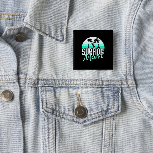 Mama des Surfens Button (Beispiel)