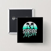 Mama des Surfens Button (Vorne & Hinten)