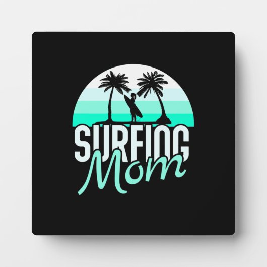 Mama des Surfens Fotoplatte (Vorderseite)