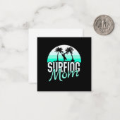 Mama des Surfens Mitteilungskarte (Vorderseite/Rückseite Beispiel)