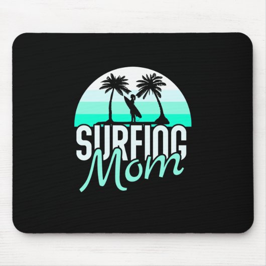 Mama des Surfens Mousepad (Vorne)