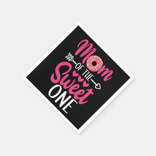 Mama des süßen Sprinklers Serviette (Ecke)