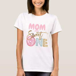 Mama des Sweet One 1. Geburtstag Donut Thema Niedl T-Shirt
