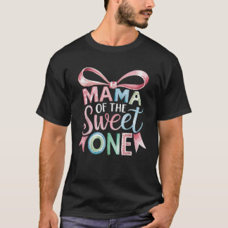 Mama des Sweet One Coquette Bow zum ersten Geburts T-Shirt
