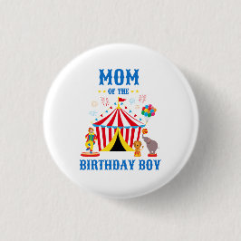 Mama des Themas des Geburtstags Junge Custom Circu Button