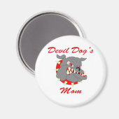 MAMA des USMC Devil Dog Magnet (Vorderseite/Rückseite)