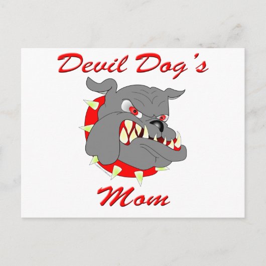 MAMA des USMC Devil Dog Postkarte (Vorderseite)