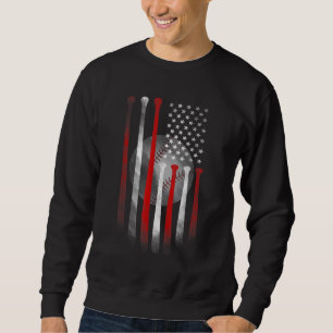 Mama des Vaters "American Flag Vintag Baseball Fla Sweatshirt