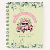 Mama des Vintagen grünen Florentrucks Coquette Notizblock (Vorderseite)
