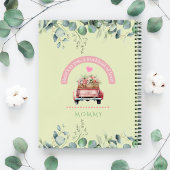 Mama des Vintagen grünen Florentrucks Coquette Notizblock