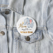 Mama des "Wild One Elephant Gold Foil"-Buttons Button (Beispiel)