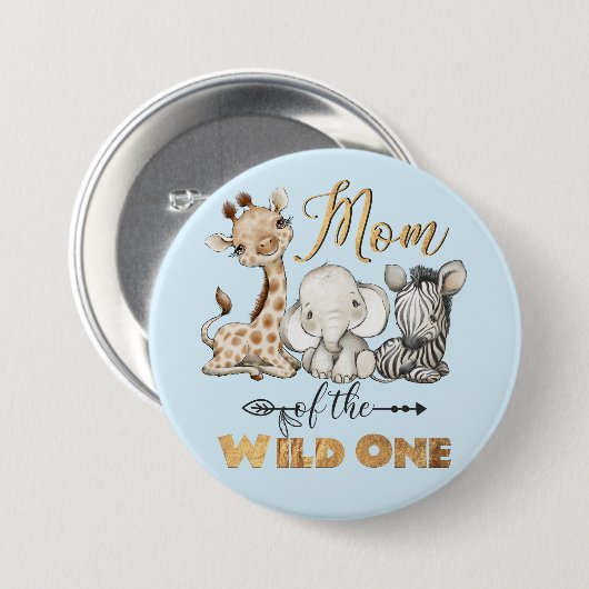 Mama des "Wild One Gold Foil"-Buttons Button (Vorne & Hinten)