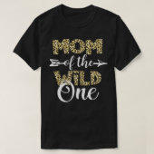 Mama des wilden Zoos thematisierte das 1. Geburtst T-Shirt (Design vorne)