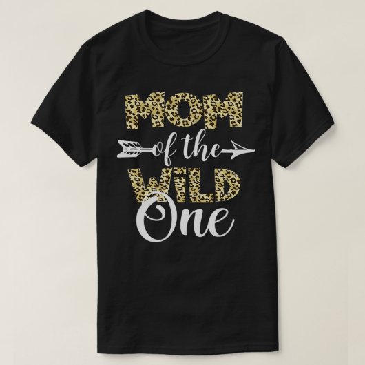 Mama des wilden Zoos thematisierte das 1. Geburtst T-Shirt (Design vorne)