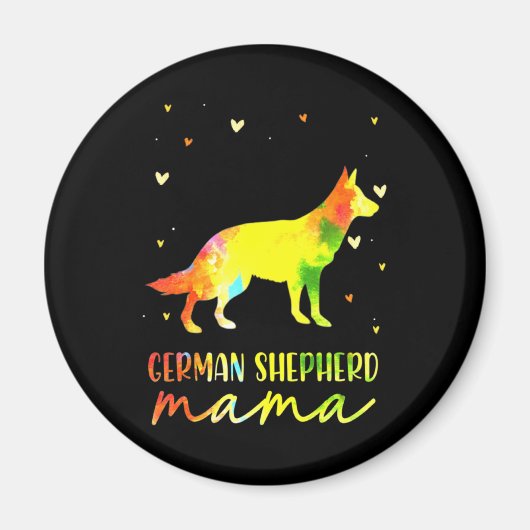 Mama Deutscher Schäferhund Magnet (Vorne)