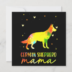 Mama Deutscher Schäferhund Mitteilungskarte