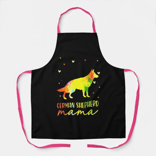 Mama Deutscher Schäferhund Schürze (Vorderseite)