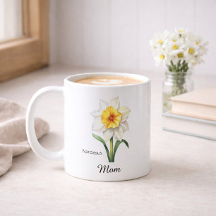Mama Dezember Geburtsblume Narzisse Kaffeetasse