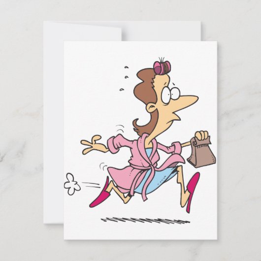 Mama, die Einladungen durchführt (Vorderseite)