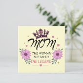 Mama Die Legende Muttertag Geschenk Feiertagskarte (Stehend Vorderseite)