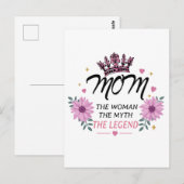 Mama Die Legende Muttertag Geschenk Postkarte (Vorne/Hinten)