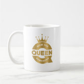 Mama Die Queen Gold Creative Typografie Kaffeetasse (Links)