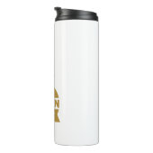 Mama Die Queen Gold Creative Typografie Thermosbecher (Nach rechts gedreht)