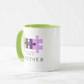 Mama, die Sie uns zusammenhalten Puzzle-Tasse Tasse (Vorderseite Links)
