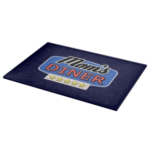 Mama Diner - Fun Mama Life Kitchen Cutting Board Schneidebrett (Ecke)
