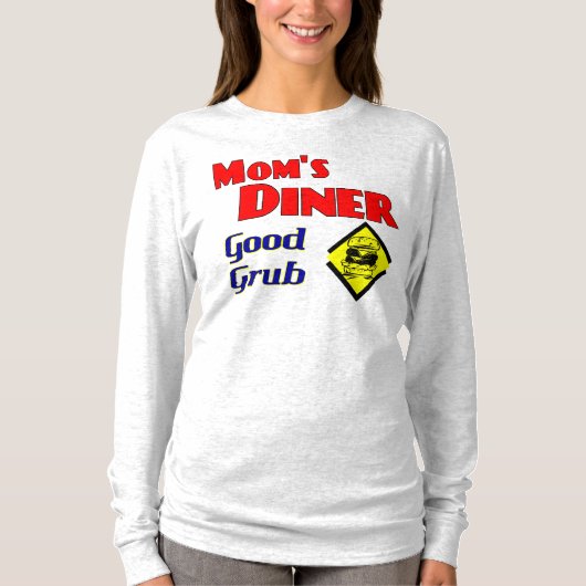 Mama Diner Good Grub Retro Restaurant T-Shirt (Vorderseite)
