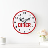 Mama Diner Große Wanduhr (Zuhause)