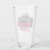 Mama Diner Individuelle Name Imitate Neon 50's Cla Glas (Rückseite)