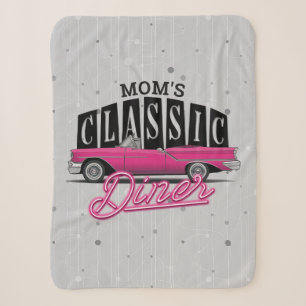Mama Diner Individuelle Name Imitate Neon 50's Cla Sherpadecke