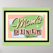Mama Diner Nostalgic Poster 16 x 20 (Vorne)